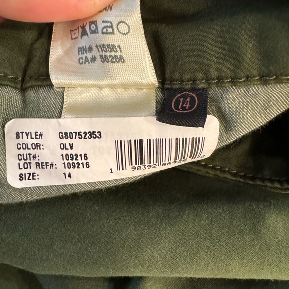 Jen7 by 7 For All Mankind NWT Military Ankle Skinny Jeans Olive 14 - Picture 9 of 10